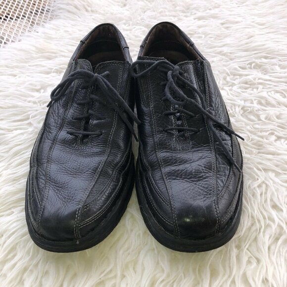 SANDRO MOSCOLONI Tour Mens Black Leather Oxford Comfort Shoes Brazil Sz … main image 11